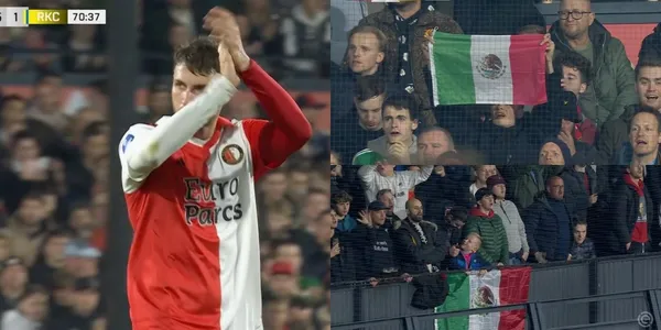 Así le rindieron homenaje a Santi Giménez al salir de cambio en el Feyenoord contra Waalwijk