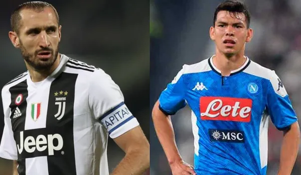 Así reaccionó Giorgio Chiellini tras la impotencia de no poder frenar a Hirving Lozano.