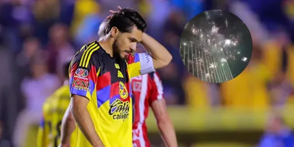 Barra de Chivas lanza pirotecnia en el hotel donde concentraba el Club América