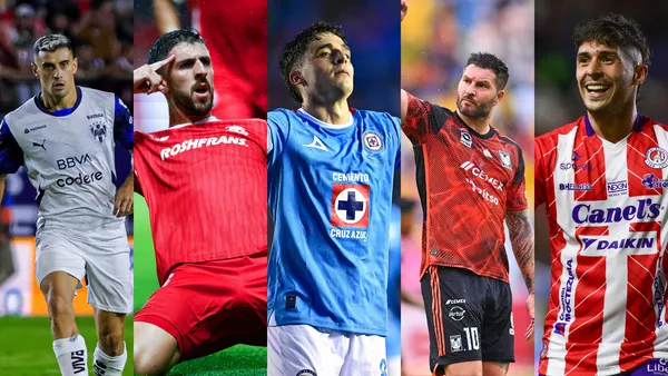 Berterame, Dias, Faravelli, Gignac y Guemez. | Foto: Mex Sport