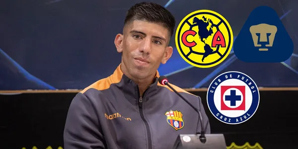 Brian Oyola durante conferencia de prensa con Barcelona SC / Foto: Primicias