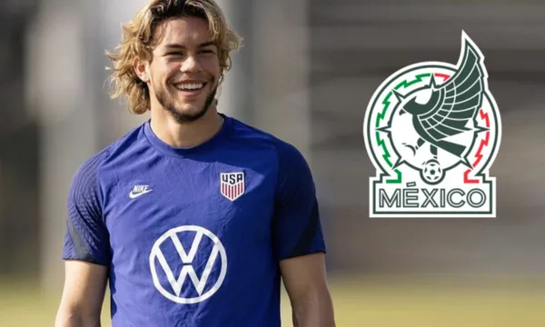 Cade Cowell entrenando con la selección de los Estados Unidos (Fuente: Azteca)