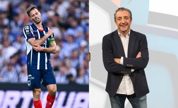 Canales lamenta oportunidad de gol, a la derecha, panelista de Chiringuito (Fuente: Mexsports y Chiringuito)