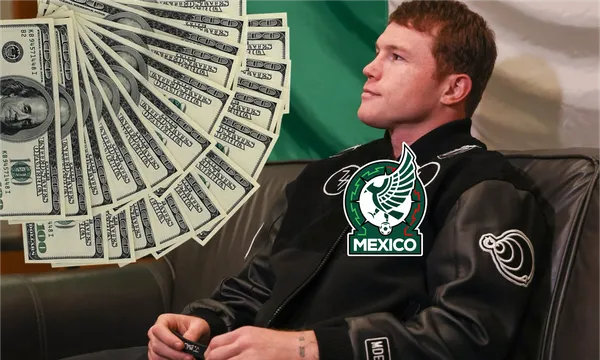 Canelo Álvarez sentado en un mueble / Medio Tiempo