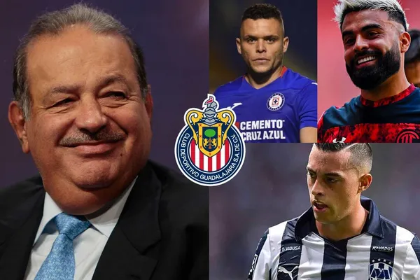 Carlos Slim y los extranjeros que traería para Chivas si Amaury Vergara le vende el equipo