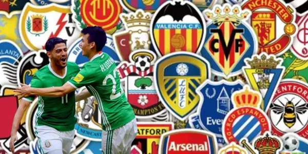 Carlos Vela junto a Hirving Lozano / FOTO X