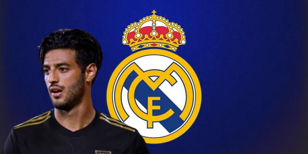 Carlos Vela junto al escudo del Real Madrid / FOTO CNN En Español