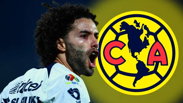 César Huerta durante su etapa como jugador de Pumas UNAM