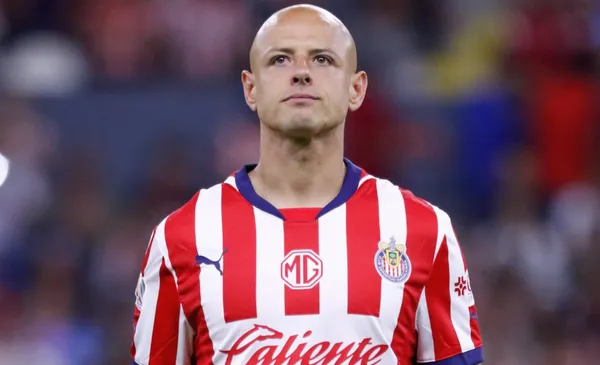 Chicharito en partido de las Chivas (Fuente: Mexsports)