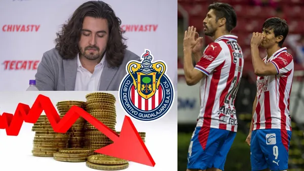 Chivas pasó de costar 1.400 millones de pesos a inicios de años, su precio en plantilla se devaluó en un 15% de lo que va en el 2021 y su jugador más caro no juega