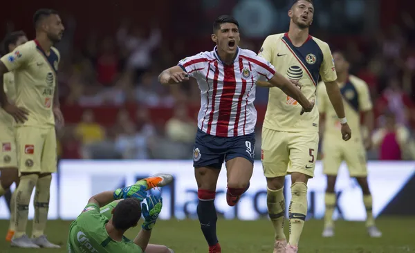Chivas vs América, gol de Pulido en el clásico (Fuente: Mexports)