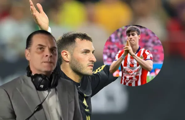 Christian Martinoli, Santiago Giménez y Armando González/Foto Diario AS.