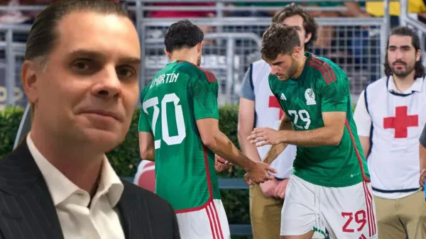 Christian Martinoli y delanteros de la selección mexicana