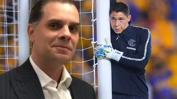 Christian Martinoli y Hugo González previo al partido entre Tigres y Toluca