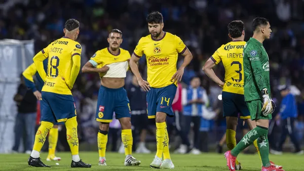 Club América tras la derrota ante Cruz Azul (Foto: MEXSPORT)
