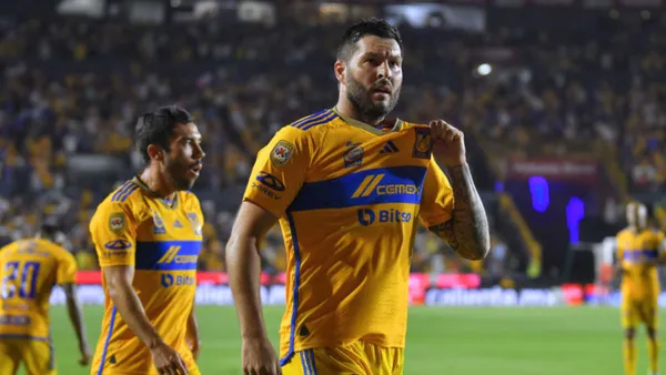 Club Tigres celebrando un gol (Foto: Leagues Cup)