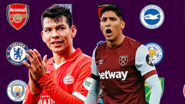 Clubes de Premier League con Hirving Lozano y Edson Álvarez/ Foto: Ambitos.com
