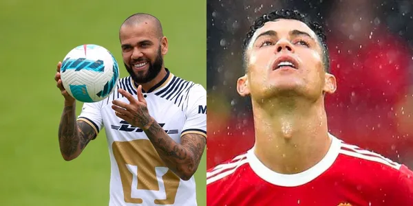 Conoce el dardo que lanza Dani Alves a Cristiano Ronaldo previo al Barcelona vs Pumas.