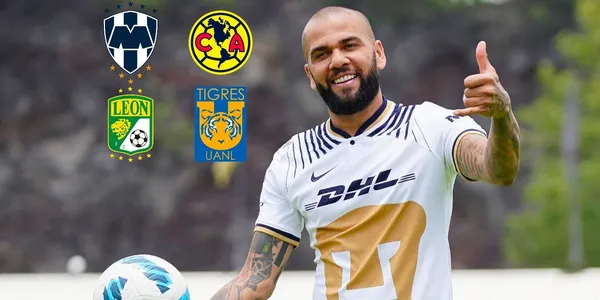 Conoce el equipo de la Liga MX al que podría llegar Dani Alves si sale de Pumas.