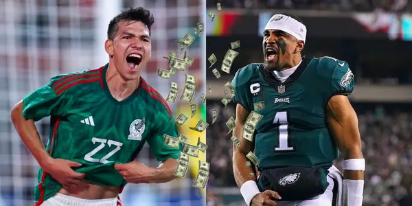 Conoce la diferencia entre el salario de Jalen Hurts y el de Hirving Lozano