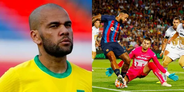 Conoce la reacción de Dani Alves al ver que Pumas fue humillado ante el Barcelona.