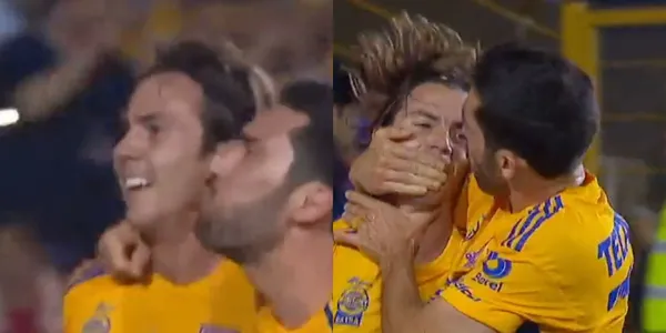 Conoce la reacción de Juan Vigón tras darle un beso a Sebastián Córdova en el Tigres vs Rayados