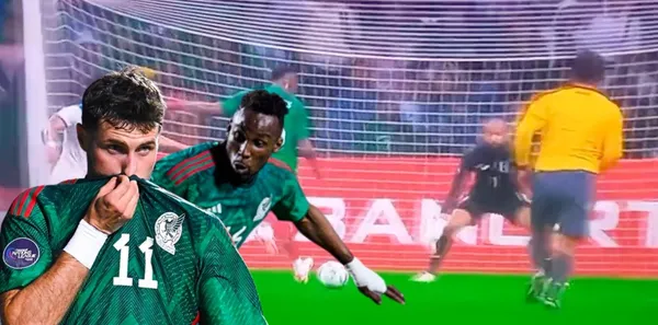 Conoce lo que hizo Santiago Giménez cuando Julián Quiñones falló una frente al arco en el México vs Honduras