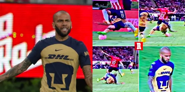 Conoce lo que le dijo Dani Alves a Vega para que le perdonaran la roja en el Chivas vs Pumas.