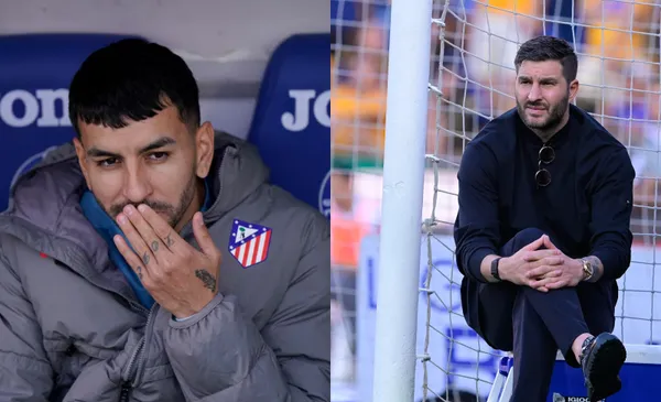 Correa en banca de suplentes, a la derecha, Gignac (Fuente: Reuters y Mexsports)