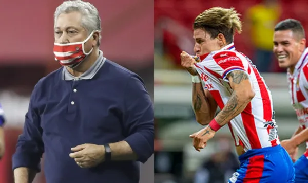 Cristian Calderón marcó el gol que le da el triunfo a las Chivas en el primer partido de la liguilla del fútbol mexicano. Chicote hace rato merece ser titular pero mira por qué no lo pone.