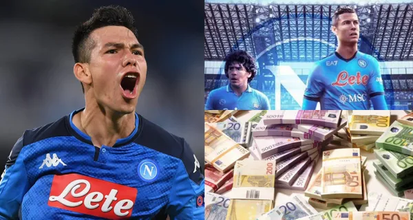 Cristiano Ronaldo al Napoli, llegaría a ser compañero de Hirving Lozano y esta sería la diferencia salarial que tendrían en el club napolitano.