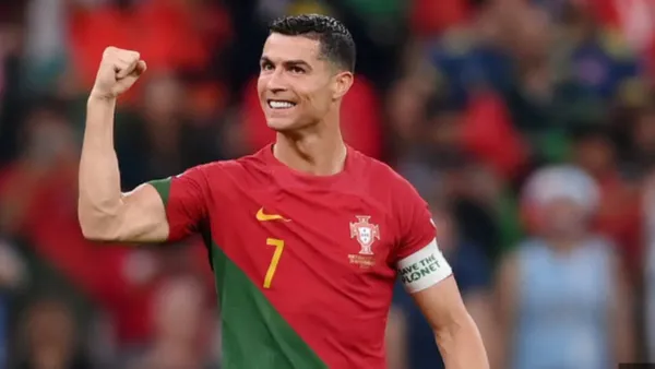 Cristiano Ronaldo con la camiseta de Portugal