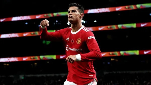 Cristiano Ronaldo en el United (Foto: DAZN)