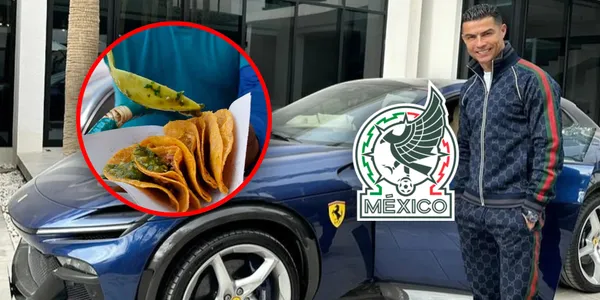 Cristiano Ronaldo en su coche Ferrari / Foto: OK Diario