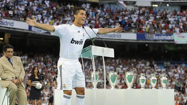 Cristiano Ronaldo en su presentación | Foto: @LigadeCampeones