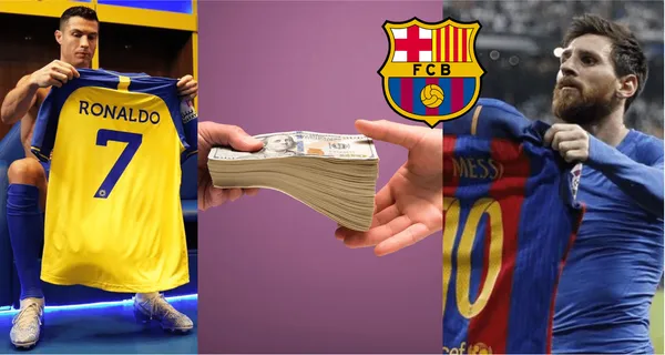Cristiano Ronaldo gana 200 millones en el Al Nassr, el salario que ahora ganaría Messi, Barcelona va a la carga.