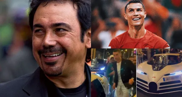 Cristiano Ronaldo llega en un Bugatti a Madrid, pero este es el coche que usa Hugo Sánchez en esa ciudad.