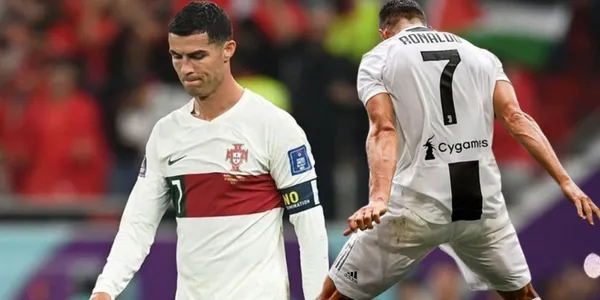 Cristiano Ronaldo no solo fue superado en velocidad, sino que hasta le imitan su festejo