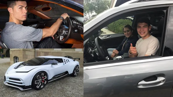 Cristiano Ronaldo tiene coches valorados en más de 8 millones de euros, Hirving Lozano apenas uno de medio millón