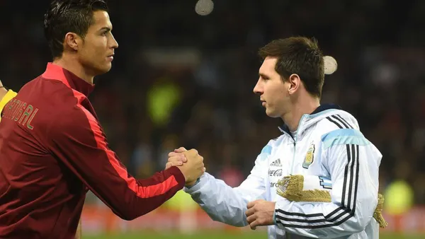 Cristiano Ronaldo y Lionel Messi (Foto: TNT Sports)