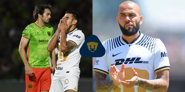 Dani Alves no viajó con Pumas para el partido vs Bravos de Juárez y lo que hacía mientras su equipo perdía una vez más.