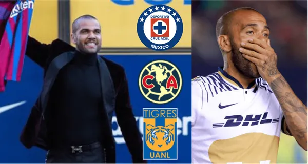 Dani Alves se dio cuenta del error que tuvo al firmar por Pumas y ahora buscaría estar en otro club, que sí consideraría firmarlo.