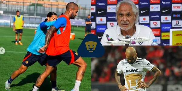 Dani Alves ya se encuentra entrenando con el Barcelona