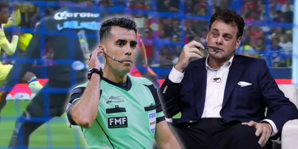 David Faitelson durante el análsis del partido América vs. Toluca / Foto: diario Marca