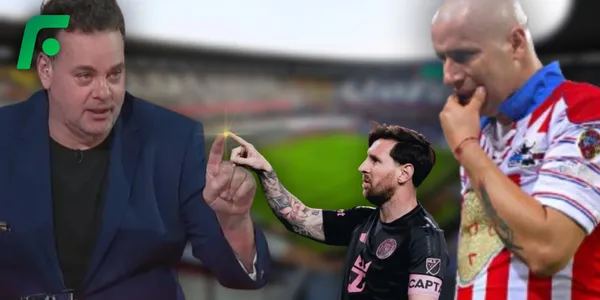 David Faitelson, Lionel Messi y Bofo Bautista (Fuente: MEXSPORT)