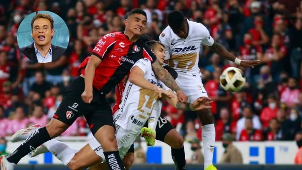 David Faitelson reveló que durante el juego entre Atlas y Pumas alguien realizó una llamada para ordenar que no se marcara penal a favor de Pumas.