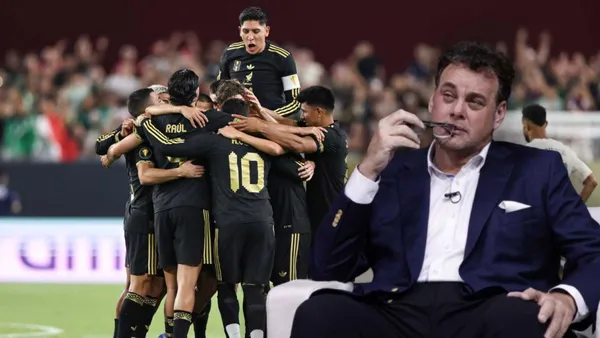 David Faitelson y jugadores de la selección mexicana