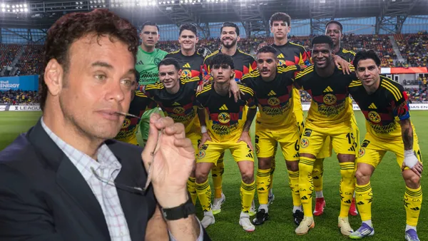 David Faitelson y jugadores del América