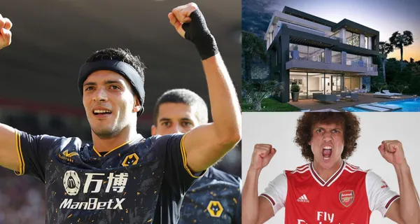 David Luiz aún tiene una casa de lujo en Londres. De acuerdo a la prensa de Brasil, el precio de la mansión es de 2 millones de dólares, mientras que Raúl Jiménez paga renta en la casa en la que vive.