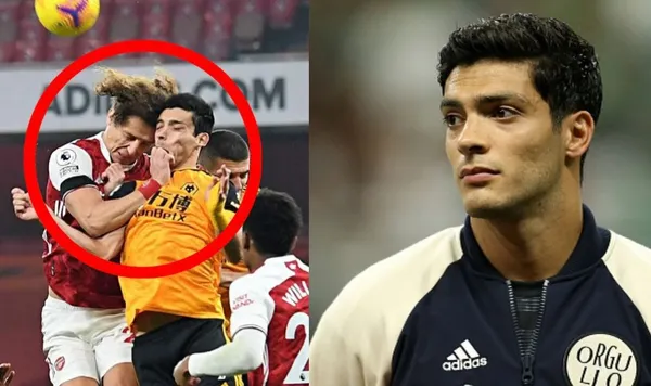 David Luiz con ese golpe acabó con la buena temporada de Raúl Jiménez y su accionar en Inglaterra. El delantero cambió en la parte física por esta situación.